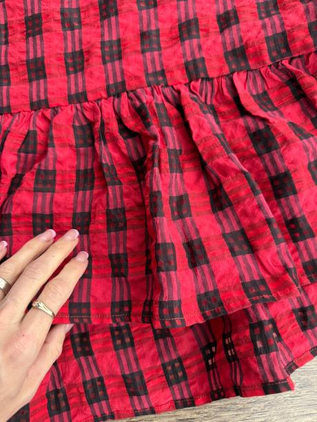 Čierno - červené šaty, xs