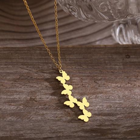 Retiazka z chirurgickej ocele s motýľmi,