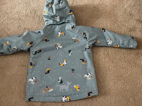 Detská zateplená nepremokavá bunda, tchibo,110