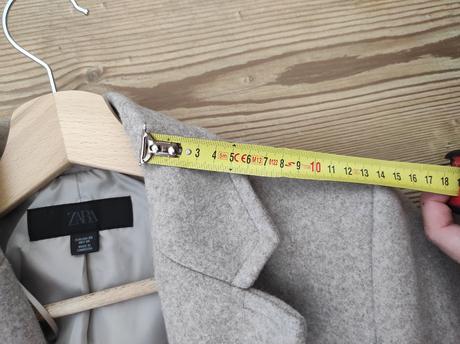 Nepoužitý vlnený kabát zara, zara,xs