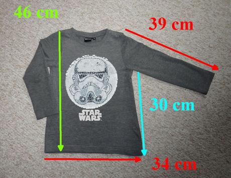 Tričko star wars s meniacim obrázkom, 116