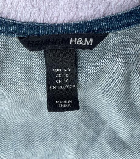 Riflová vestička, h&m,40