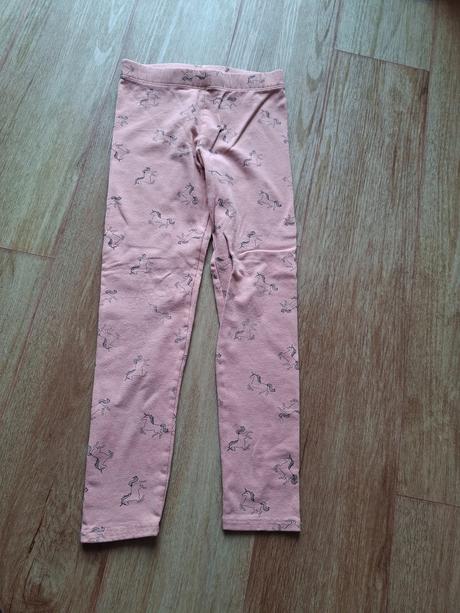 Teplé legíny jedorožec darujem, h&m,134