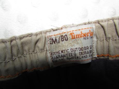 Oteplené riflíky zn.timberland č.80- na ročné dieť, timberland,80