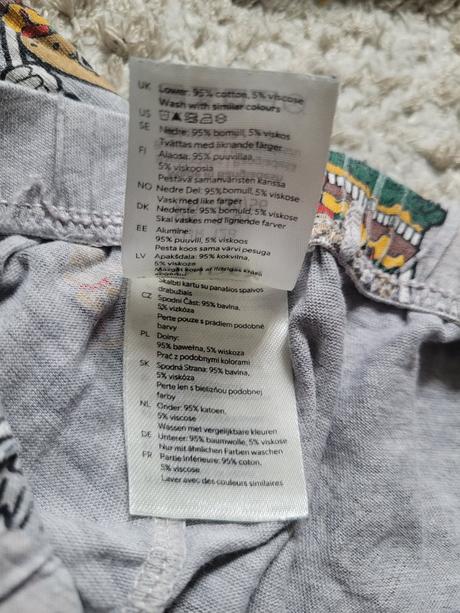 Pyžamo lindex motív hamburger, lindex,128