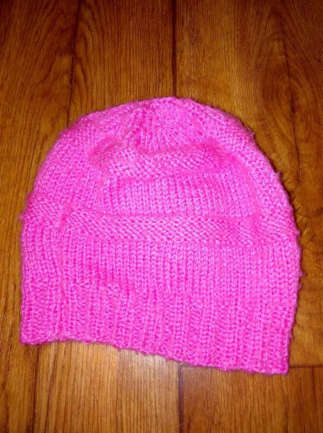 Krasna ružová čiapka s kvetinkou top stav 92/104, 98