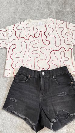 Vyšívané tričko zara, zara,152