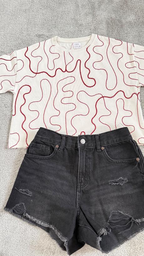 Vyšívané tričko zara, zara,152