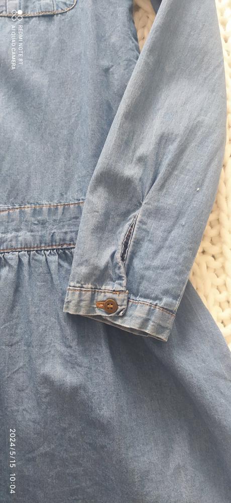 Riflové šaty, tchibo,134