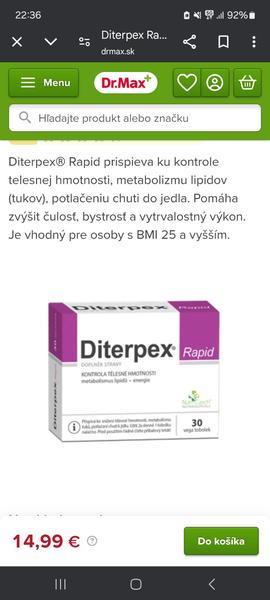 Skúsenosti s liekom Diterpex na chudnutie