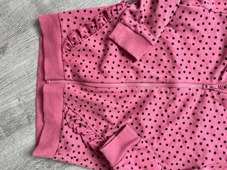 Zateplena ruzova mikina, 134