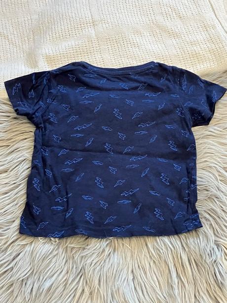 Chlapčenské tričko so vzorom tmavomodré (74-80), pepco,74