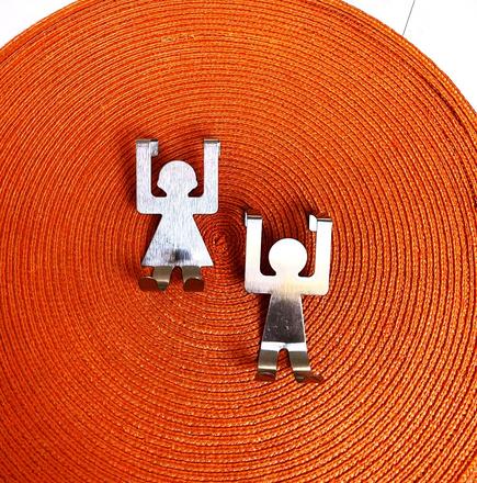 Chrómované vešiačiky na dvere, 