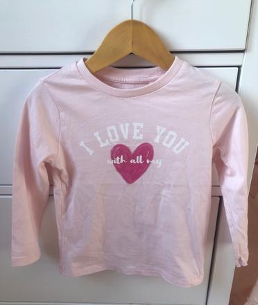 Nové ružové bavlnené tričko f&f, 104, f&f,104