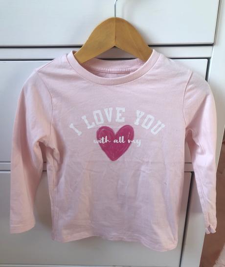 Nové ružové bavlnené tričko f&f, 104, f&f,104