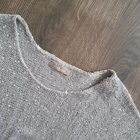 Trblietavý svetrík s 3/4 rukávmi, orsay,s