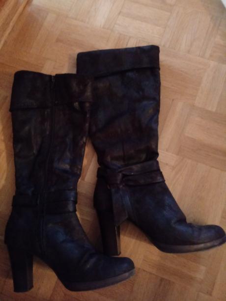 Čižmy- brusena koža., 38