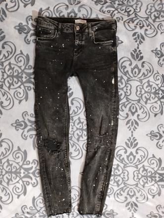 Zara woman premium denim dámske pružné rifle, zara,38