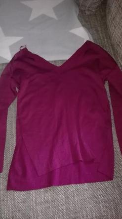 Bordove tricko/pulovrik, l