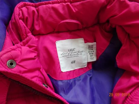 Zimná vetrovka, h&m,104