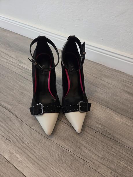 Lodičky s bielou špičkou, next,41