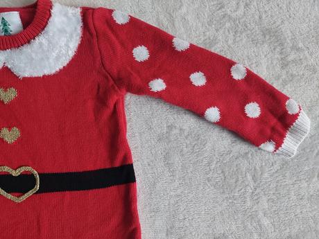 Vianočné svetríkové šaty zn.george veľ.92-98, 98