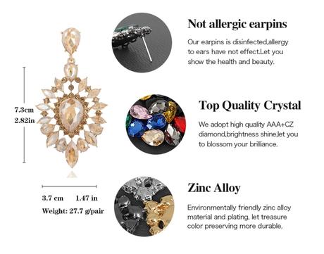 Náušnice  crystal, 