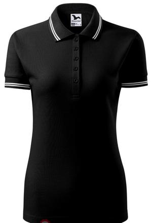 Čierne tričko s golierikom, v. xs, s, m, l, l / m / s / xs