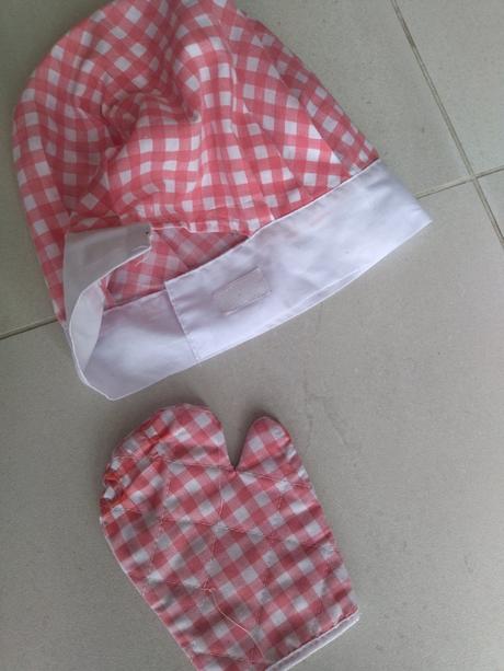 Kuchárska čiapka a rukavica, 