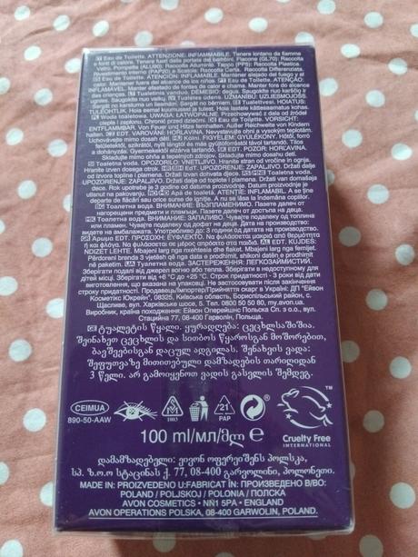 Toaletná voda black suede charm  avon, 