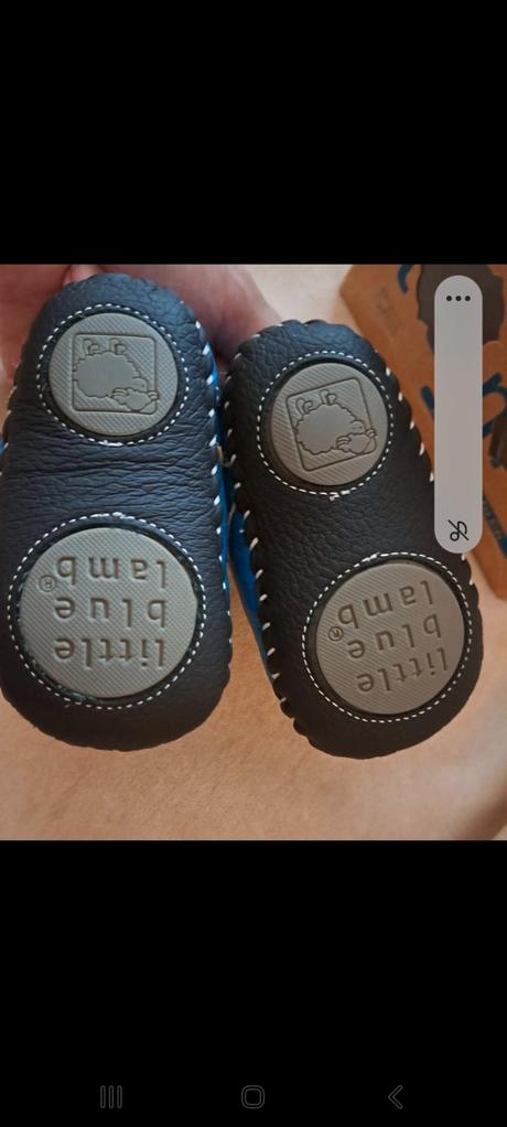 Capacky kožené, little blue lamb,19