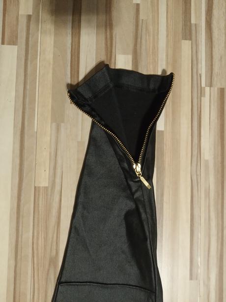 Nohavice eko koža, s