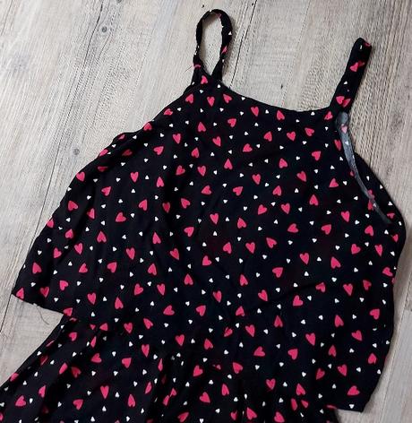 Čierno ružový letný overal, c&a,170