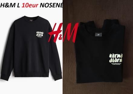 Mikina hm čierna, h&m,l