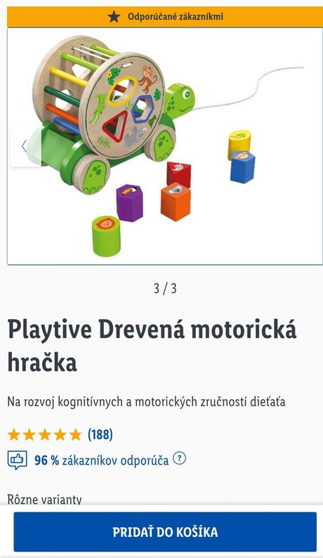 Drevená motoricka hračka- korytnačka, 