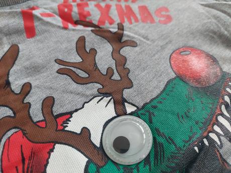 Vianočná mikina t-rex veľ.128, 128