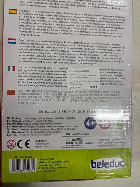 Beleduc - 5-vrstvové puzzle dievčatko,