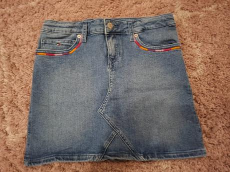 Sukňa riflová tommy hilfiger, tommy hilfiger,176