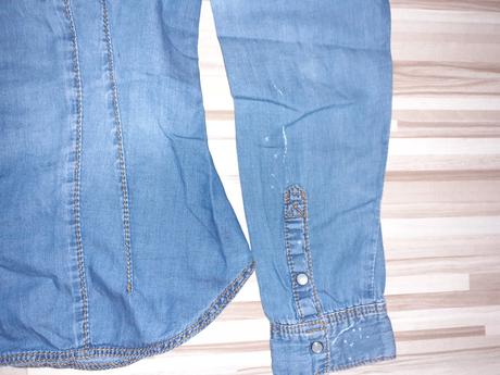 Riflová košela, h&m,164