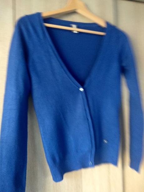 Kráľovský modrý svetrík, piazza italia,xs
