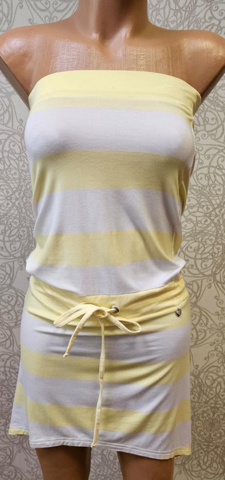 Letné pásikavé šaty, s