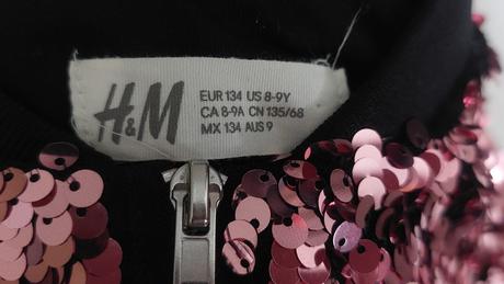 Mikina flitrovaná, h&m,134