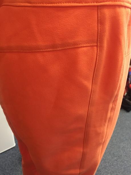 Oranžové nohavice - handmade, 38/40, 40