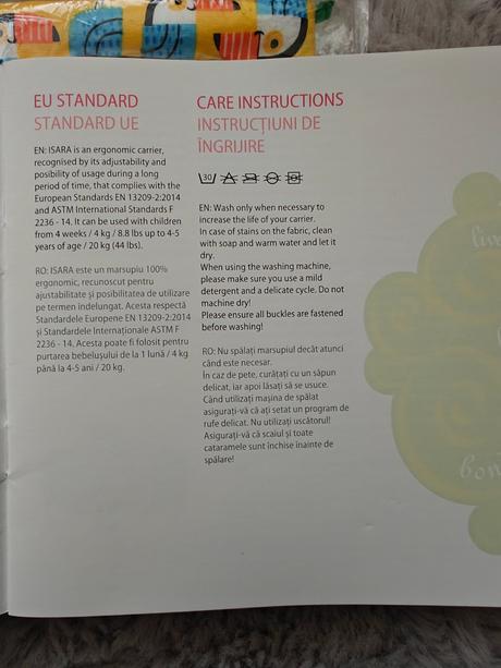 Isara detský ergonomický nosič, 