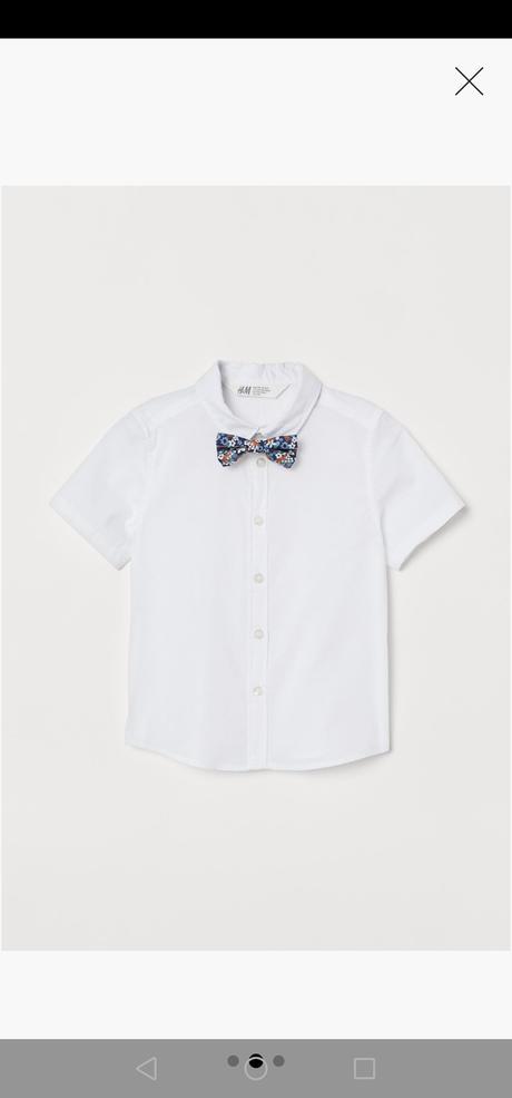 Košeľa s motýlikom, nohavice, 98