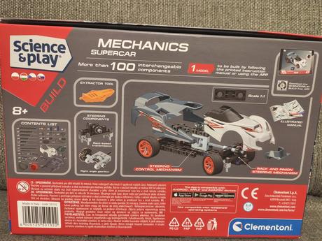 Clementoni mechanics supercar, vzdelávac, 