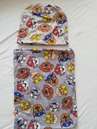 Setik čiapka+kominkovy šal, c&a,98