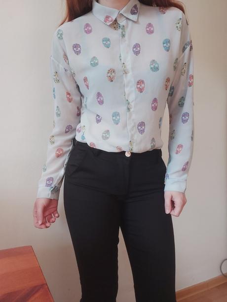 Blúzka s lebkami., m