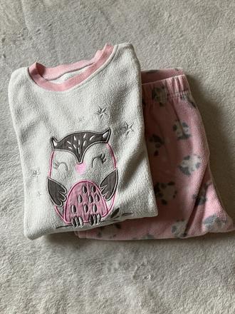 Fleecove pyzamo, fox & bunny,134