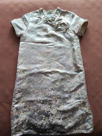 Čínske vintage šaty, h&m,128